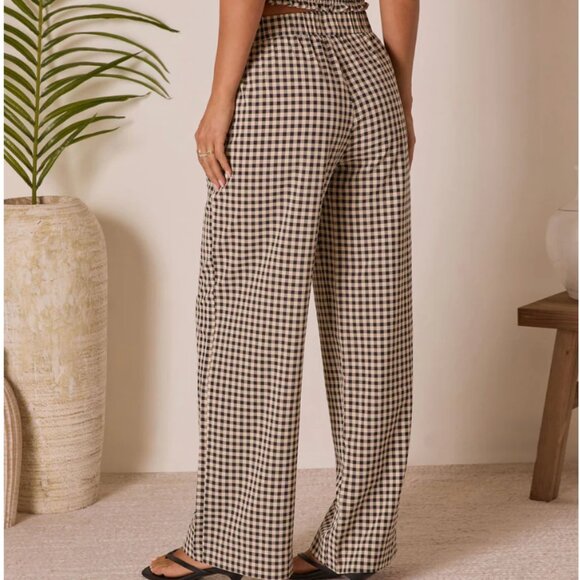 🖤 VICI Salanah Wide-Leg Gingham Pants - Size XL (fits like L) 🖤 - Picture 10 of 13